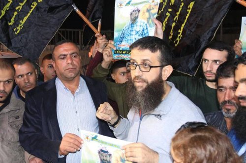 Palestinian hunger striker Khader Adnan [Twitter]