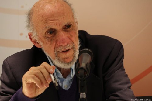Former United Nations Special Rapporteur for Palestine Richard Falk on 20 March 2017 [Jehan AlFarra/Middle East Monitor]