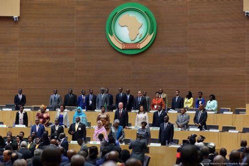 Participants are seen at the 30th African Union (AU) Heads of State and Government Summit in Addis Ababa, Ethiopia on 28 January 2018 [Minasse Wondimu Hailu/Anadolu Agency]