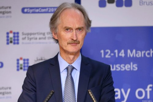 Geir Pedersen, Special Envoy for Syria of the UN and High Representative of the European Union for Foreign Affairs and Security Policy in Brussels, Belgium on 13 March 2019 [Dursun Aydemir/Anadolu Agency]
