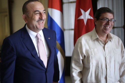 Turkish Foreign Minister Mevlut Cavusoglu (L) meets with Cuban Foreign Minister Bruno Eduardo Rodriguez Parrilla (R) in Havana, Cuba on 18 May, 2019 [Cem Özdel/Anadolu Agency]