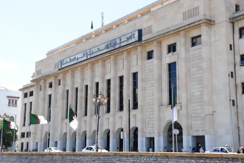 Algerian parliament building is seen as the parliament adopts draft constitutional reforms in Algiers, Algeria on September 10, 2020 [Mousaab Rouibi - Anadolu Agency]