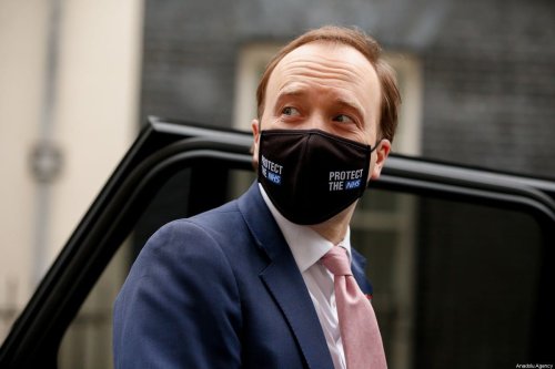 Former British Secretary of State for Health and Social Care Matt Hancock leaves 10 Downing Street in London, United Kingdom on March 17, 2021 [David Cliff/Anadolu Agency]