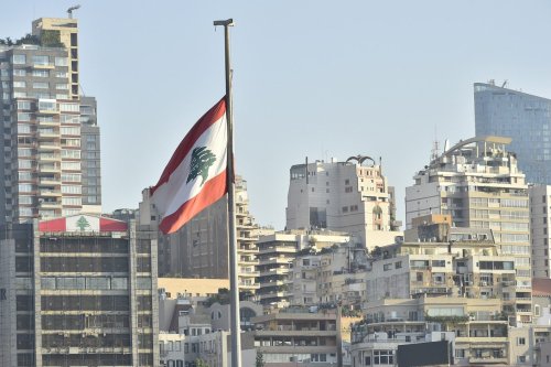 Lebanon flag in Beirut, Lebanon [Hussam Shbaro - Anadolu Agency]