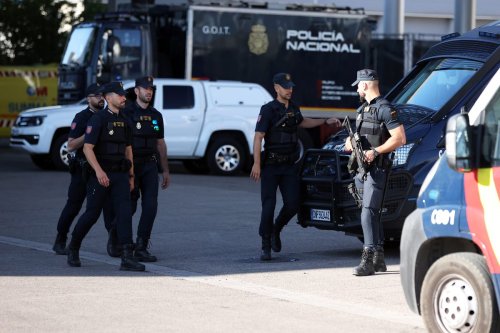 Police officers patrol as security measures taken in Madrid, Spain on June 28, 2022 [Dursun Aydemir - Anadolu Agency]