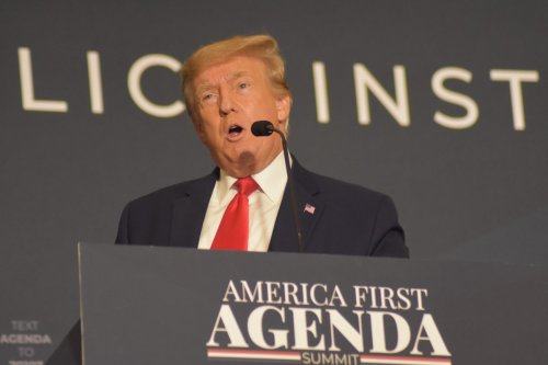 Former President of the United States Donald J. Trump delivers remarks at the America First Agenda Summit hosted by America First Policy Institute in Washington, D.C., United States on July 26, 2022 [Kyle Mazza - Anadolu Agency]