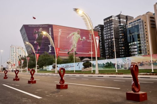 A street view days before the 2022 FIFA World Cup in Doha, Qatar on November 13, 2022 [Mohammed Dabbous - Anadolu Agency]
