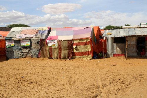 Irregular migrants displaced by terrorist group al-Shabaab survive under harsh conditions due to not providing humanitarian aid during holy month of Ramadan at the camp area, in Mogadishu, Somalia on March 24, 2023 [Abukar Mohamed Muhudin - Anadolu Agency]