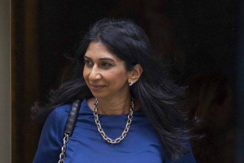 Secretary of State for the Home Department Suella Braverman leaves 10 Downing Street after attending the Weekly Cabinet Meeting in London, United Kingdom on May 23, 2023 [Raşid Necati Aslım/Anadolu Agency]