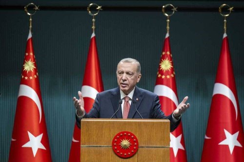 Turkish President Recep Tayyip Erdogan makes remarks following the Presidential Cabinet Meeting in Ankara, Turkiye on June 14, 2023 [Aytaç Ünal - Anadolu Agency]