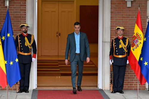 European Council President Charles Michel (not seen) meets Spanish President Pedro Sanchez at the Palace of Moncloa in Madrid, Spain on July 2, 2023 [Burak Akbulut - Anadolu Agency]