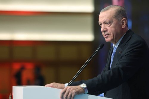 Turkish President Recep Tayyip Erdogan in Istanbul, Turkiye on July 28, 2023. [Mustafa Kamacı - Anadolu Agency]