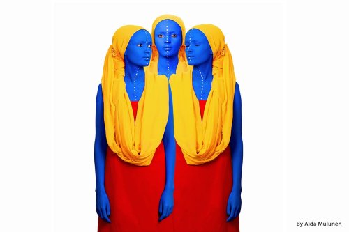 Photographer Aida Muluneh's “The past, the present and the future” [Courtesy of Aida Muluneh Studio]