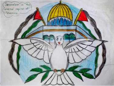 Art by a student in Gaza