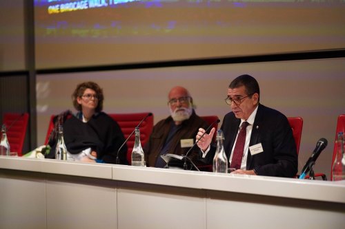 Jose Ramon Cabañas Rodriguez, former envoy to the US speaks at a MEMO conference held in London on 4 February 2023 on International perspectives on apartheid and decolonisation in Palestine [Middle East Monitor]