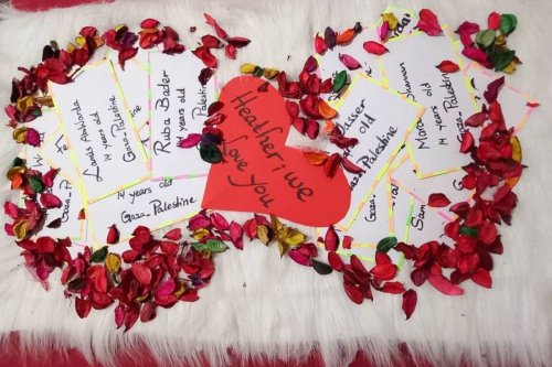 Introductory letters from students at the Halima Al-Saadyya High School For Girls in Gaza City