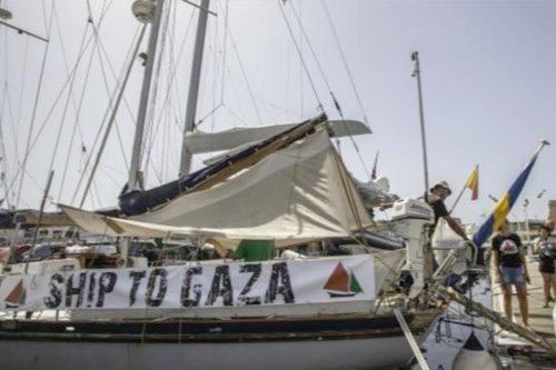 Gaza-bound boat part of the Freedom Flotilla [Twitter]