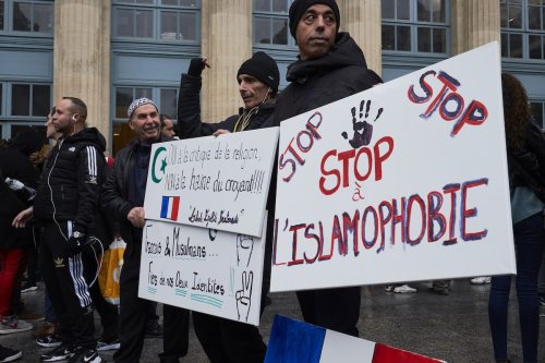 French citizens march from Gare du Nord to Place de la Nation against islamophobia on November 10, 2019 in Paris, France [Pierre Crom/Getty Images]