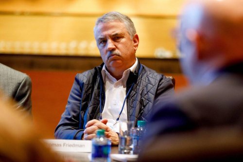 Thomas L. Friedman, Author and Columnist, The New York Times leads a Task Force session during 2019 New York Times Dealbook on November 06, 2019 in New York City [Mike Cohen/Getty Images for The New York Times]