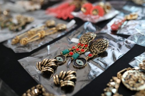 ISTANBUL, TURKEY - AUGUST 27: In this image released on October 12, A general view of jewelry backstage ahead of the Tuvanam show during Mercedes-Benz Istanbul Fashion Week at Galataport Postane on August 27, 2020 in Istanbul, Turkey. (Photo by Ferda Demir/Getty Images for IHKIB)