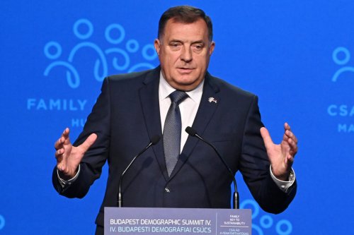 Chairman of the Presidency of Bosnia and Herzegovina Milorad Dodik on September 23, 2021 [ATTILA KISBENEDEK/AFP via Getty Images]