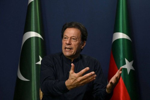 Former Pakistan's Prime Minister Imran Khan. [Photo by ARIF ALI/AFP via Getty Images]