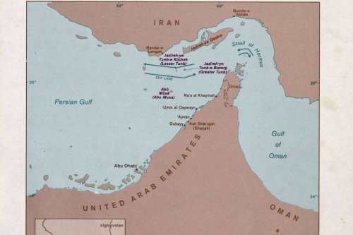 Abu Musa and the Tunbs, islands in the Persian Gulf circa 1980 [HUM Images/Universal Images Group via Getty Images]