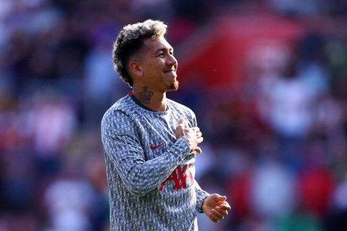 Roberto Firmino of Liverpool acknowledges the fans after his final appearance for the club on May 28, 2023 in Southampton, England [Michael Steele/Getty Images]