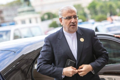 Iran's Minister of Petroleum Eng Javad Owji arrives at the 8th OPEC International Seminar in Vienna, Austria, on July 5, 2023 [ALEX HALADA/AFP via Getty Images]