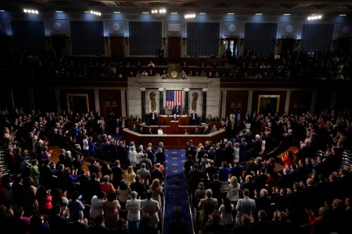 Photo shows the interior of the US House of Representatives. [Photo by Chip Somodevilla/Getty Images]