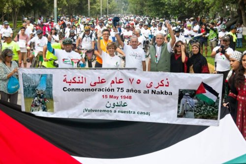 Dozens of people attended a solidarity festival in Lima, the capital of Peru, on Nakba Day 2023 (Photo: Embassy of Palestine in Peru)