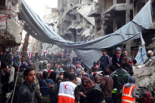 Yarmouk camp, Syria, 'the refugee camp that shames the world' [UNRWA]