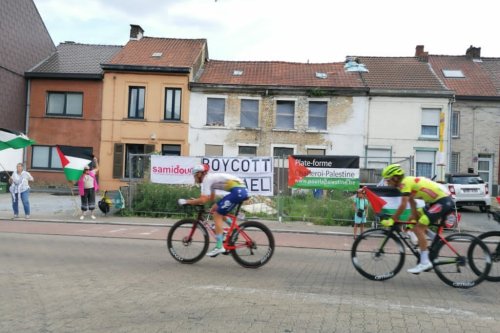 Protests in Belgium against Israel’s participation in cycling race