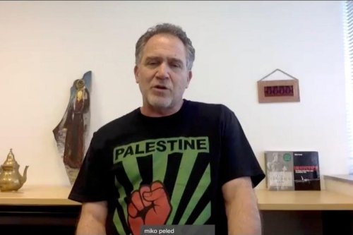Miko Peled speaks during an online seminar to mark Palestinian Prisoners’ Day 2020