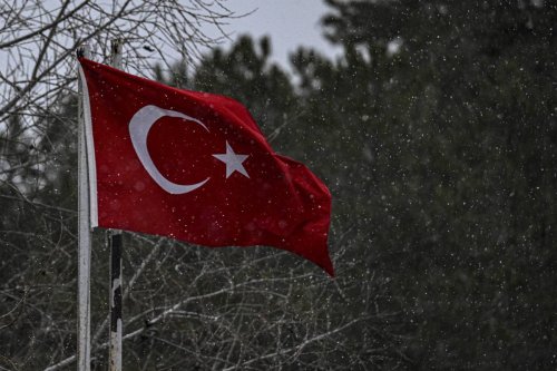 A Turkish flag in Ankara, Turkiye on March 28, 2023. [Metin Aktaş/Anadolu Agency]