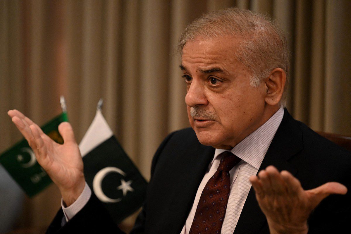 Pakistan's Prime Minister Shehbaz Sharif in Islamabad on 1 April 2022 [AAMIR QURESHI/AFP/Getty Images]