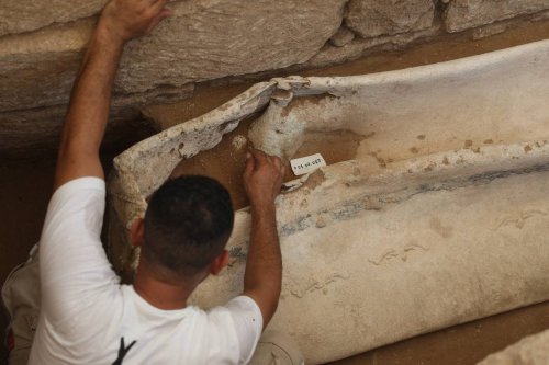 Thumbnail - Roman-era sarcophagus uncovered in Gaza