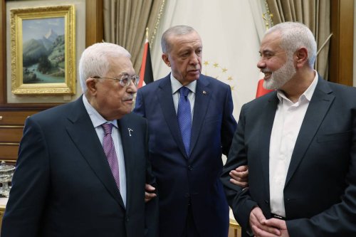 Thumbnail - Erdogan meets Palestine President, Hamas leader Haniyeh