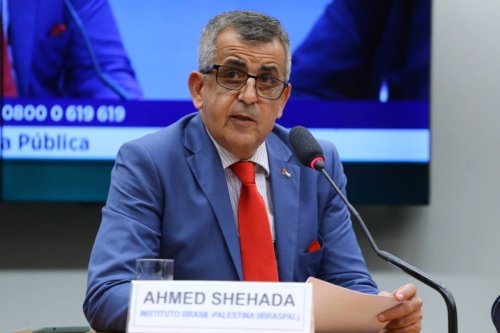 Ahmed Shehadeh, the president of the Palestinian Brazilian Institute [Brasilia - Quds Press]