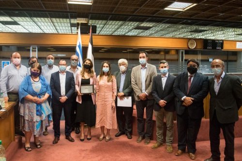 Uruguayan parliamentarians who founded the Uruguayan-Palestinian Friendship Committee